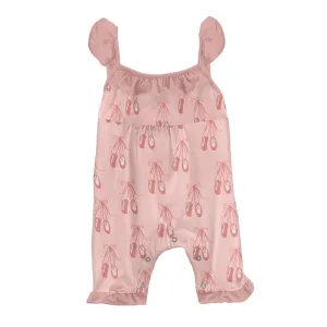 Kickee Pants Wing Romper - Baby Rose Ballet