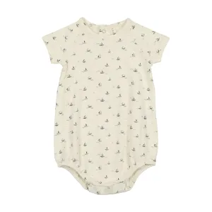 Lilette By Lil Legs Nautical Romper Cream