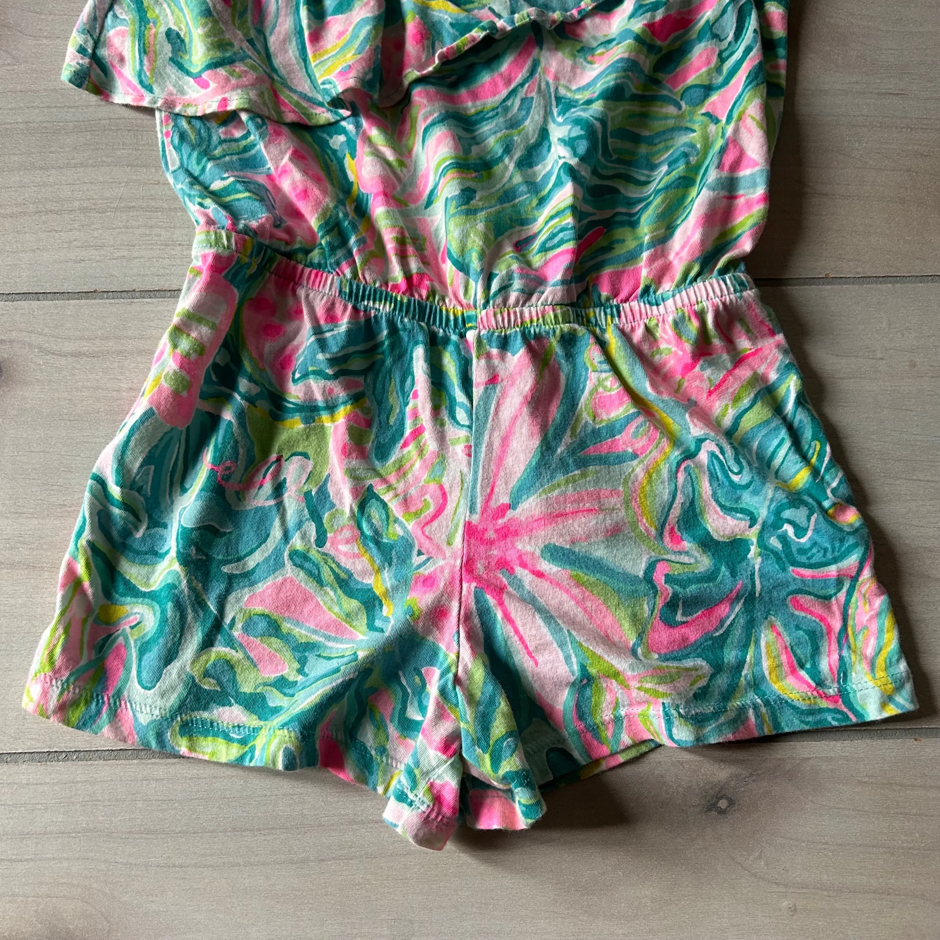 Lilly Pulitzer Floral One Shoulder Romper