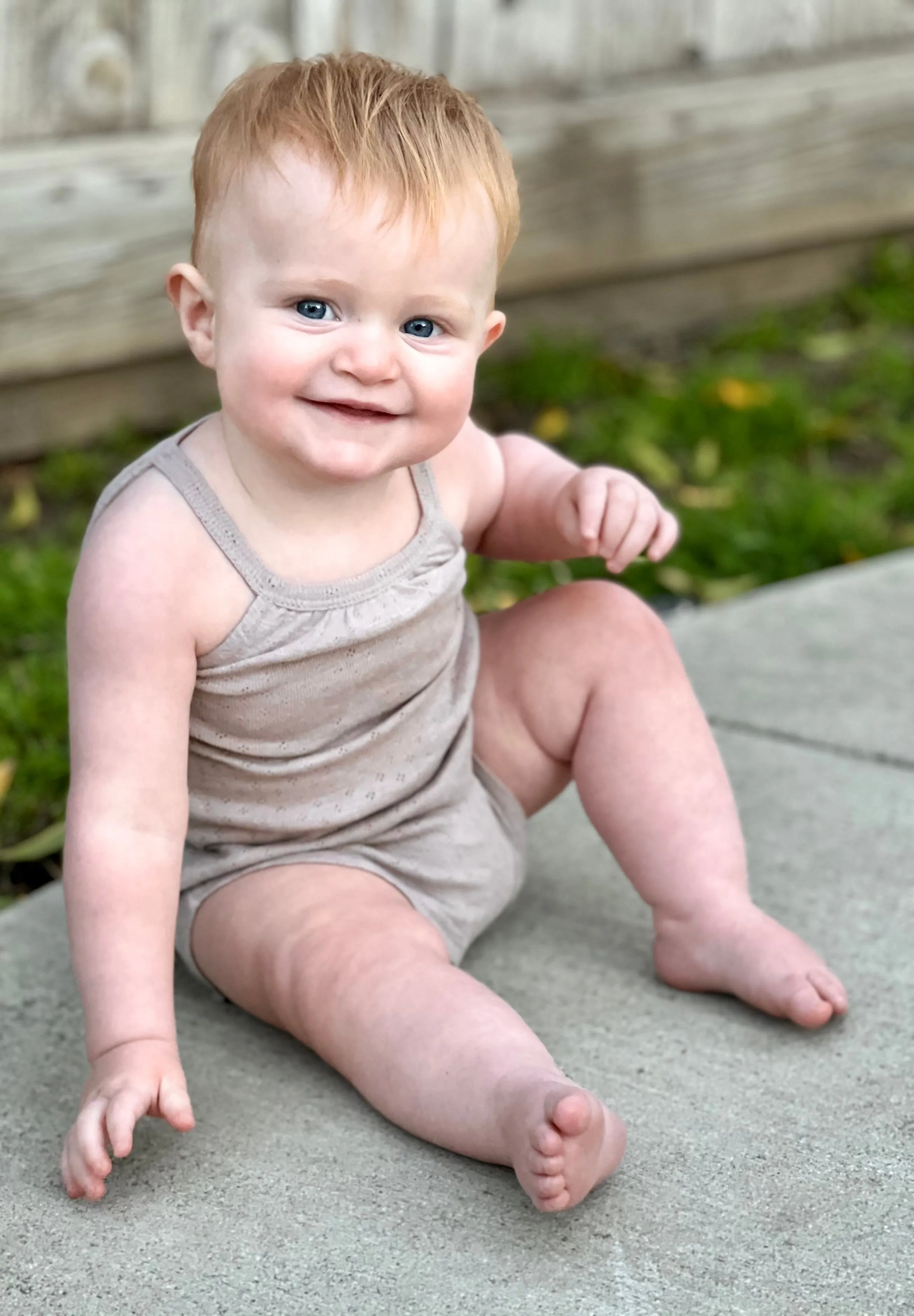 L'ovedbaby Pointelle Crossback Bodysuit