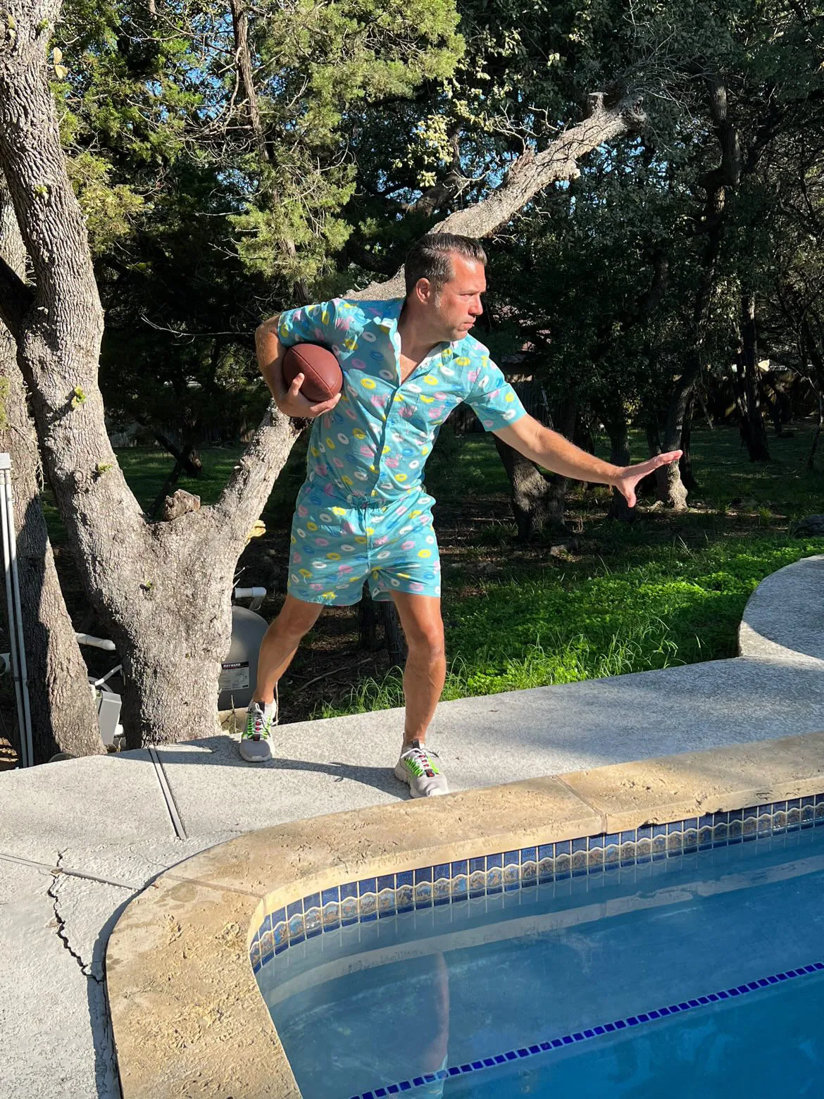 Male Romper - Pool Party