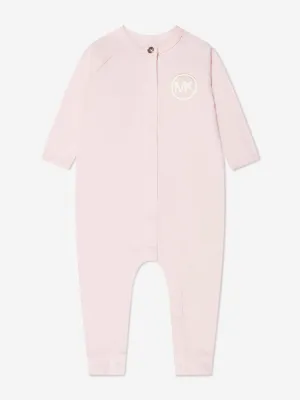 Michael Kors Baby Girls Logo Romper in Pink