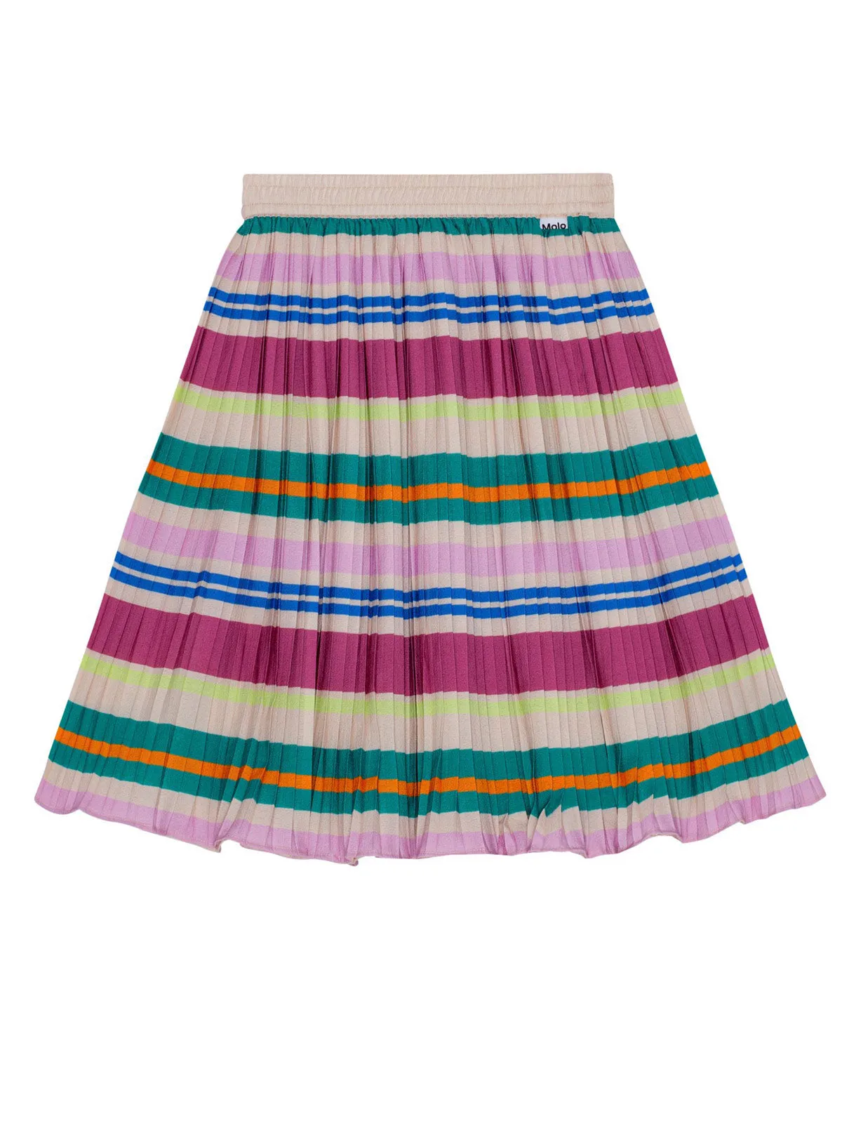 Molo Bess Sporty Stripes pleated skirt