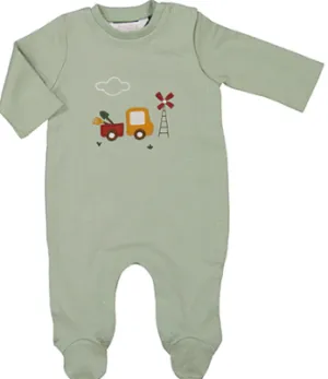 Moss Farm Footed Romper - Select Size