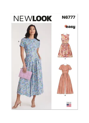 Newlook Pattern 6777 Misses' Dress