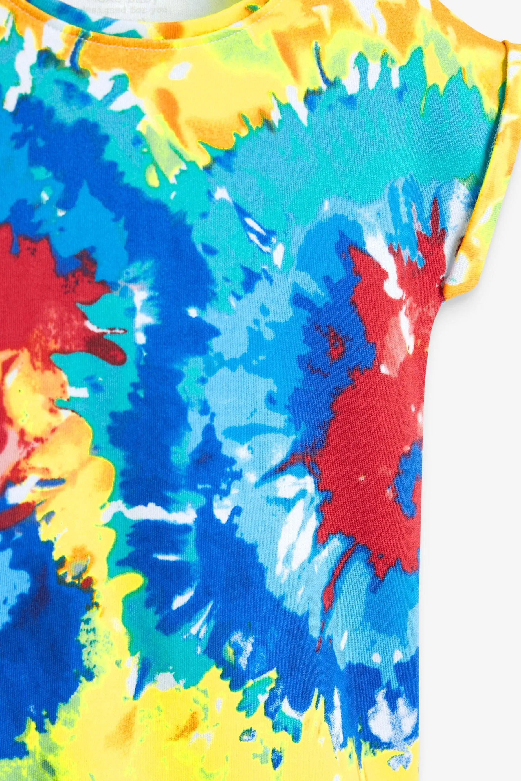 Next Single Printed Bright Tie Dye Baby Boys Romper