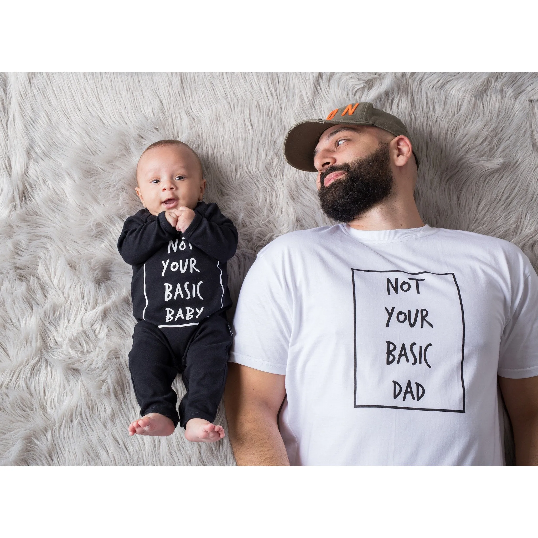 'Not Your Basic Baby' Romper Black