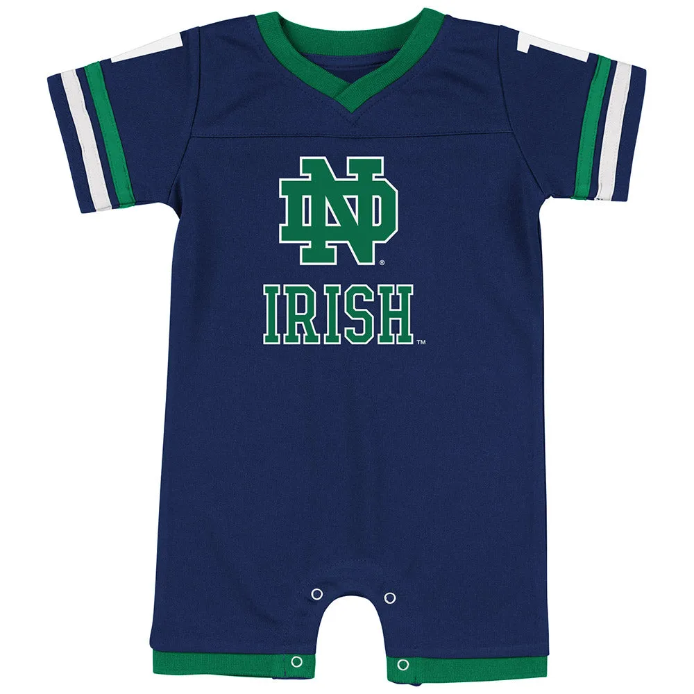 Notre Dame Baby Boy Runback Romper