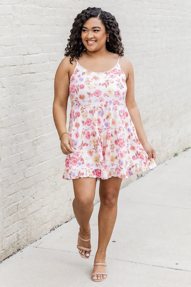 Once And For All White Floral Romper Dress FINAL SALE