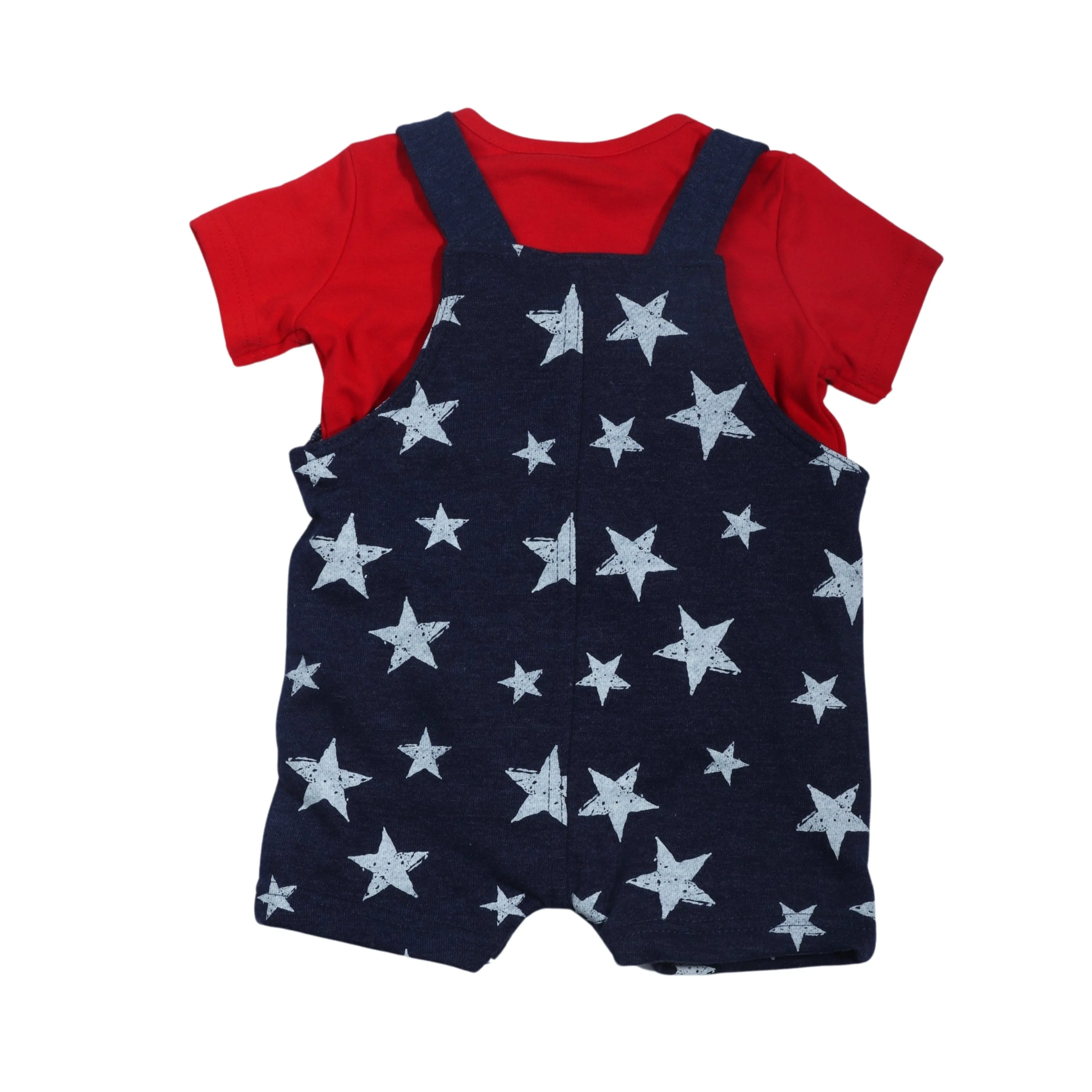 ORIGINAL - Baby - Short Sleeve Top And All Stars Printed Romper Set