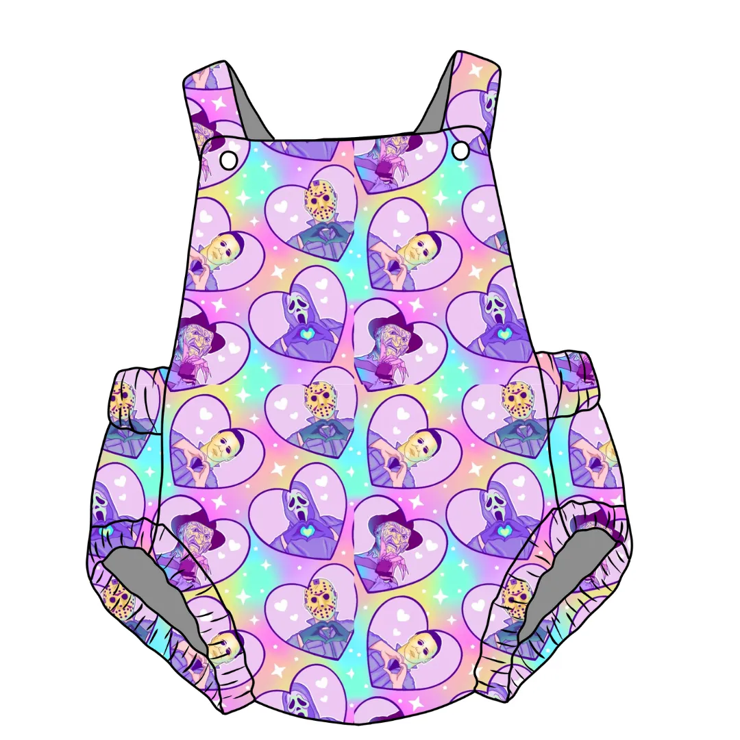 Pastel Hearts Unisex Baby Romper