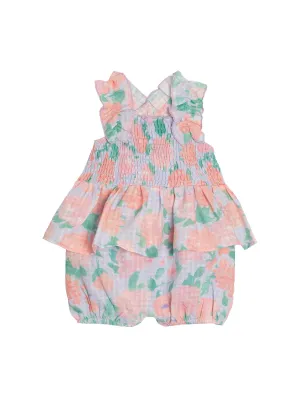 Pastel Picnic Floral Romper