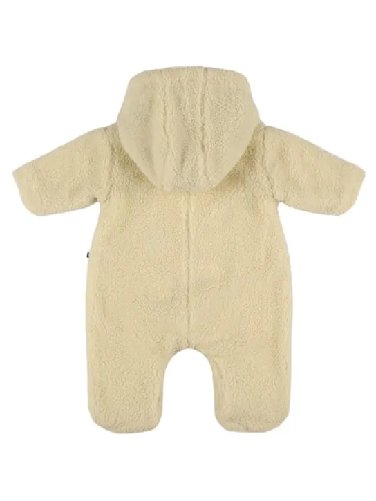 Petit Bateau   Hooded Faux fur teddy romper 