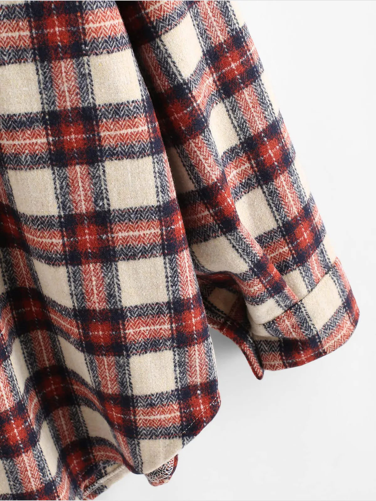 Plaid Long Sleeve Shirt with Pocket