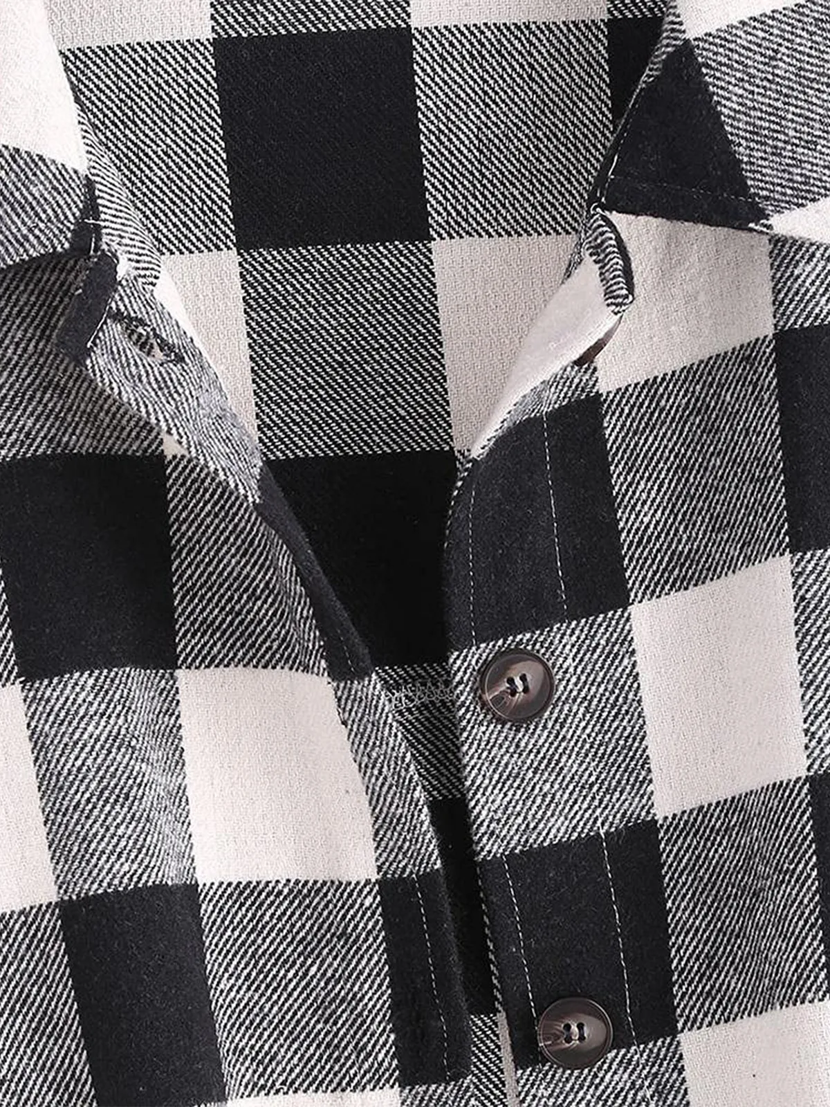 Plaid Long Sleeve Shirt with Pocket