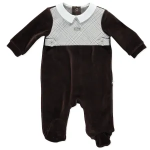 Purete Brown Velour Romper