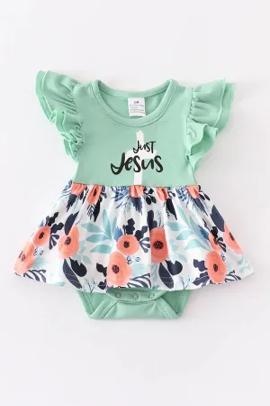 "Just Jesus" Ruffle Romper