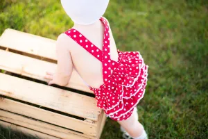 Red Polka Dot Romper