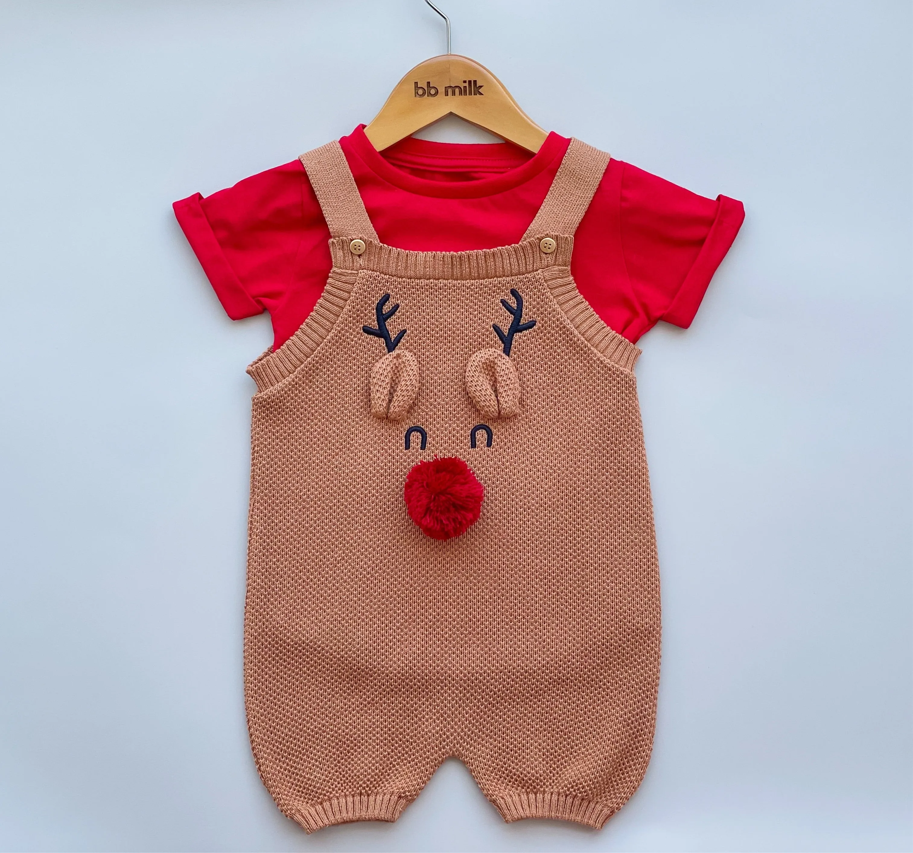 Romper Tricot Rena- Unissex, Bebê e Infantil