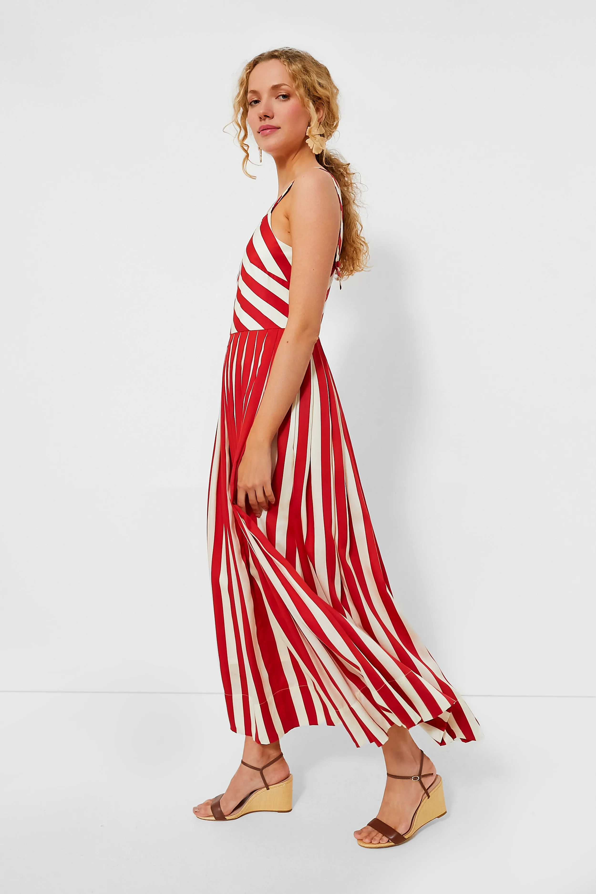 Rouge Stripe Laina Dress