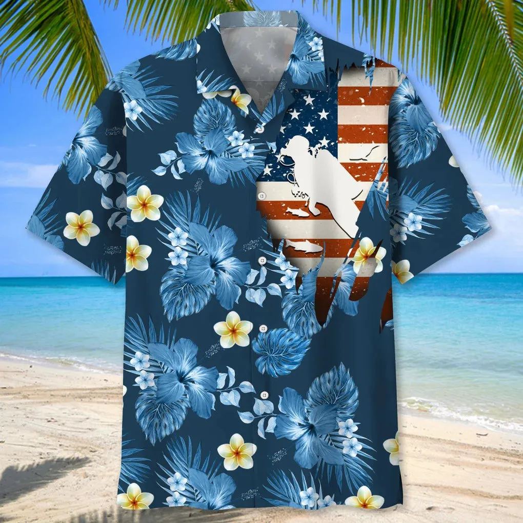 Scuba Diving Nature Hawaiian Shirt for Men, Scuba Diving life shirt, Scuba Diving gifts