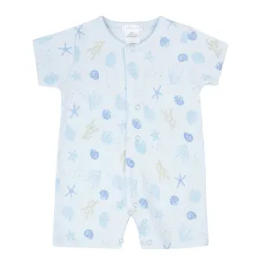 Seashells Printed Romper | Baby Boy