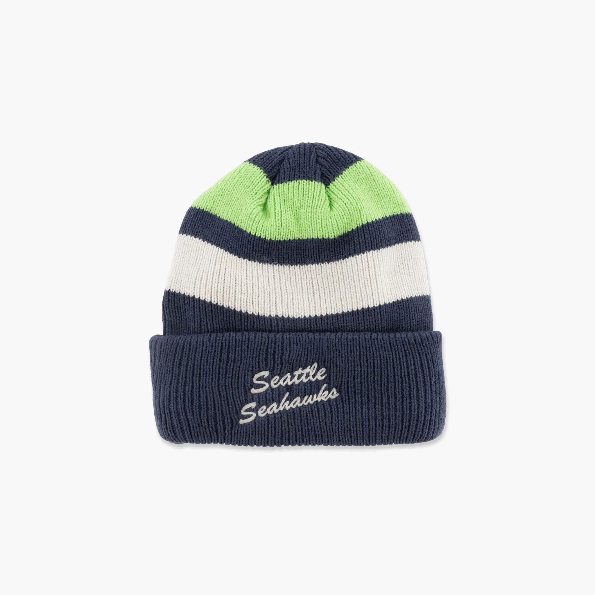 Seattle Seahawks Light Navy Jennings Cuff Beanie