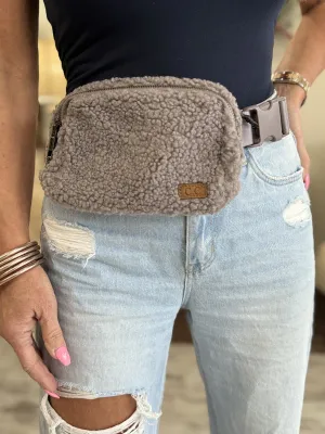 Sherpa Belt Bag in Grey