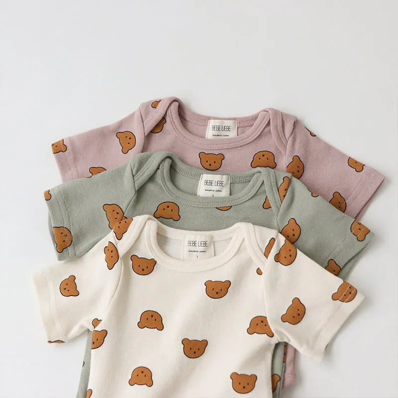 Short Sleeve Cotton Onesies (Lemons, Pineapples or Bears)