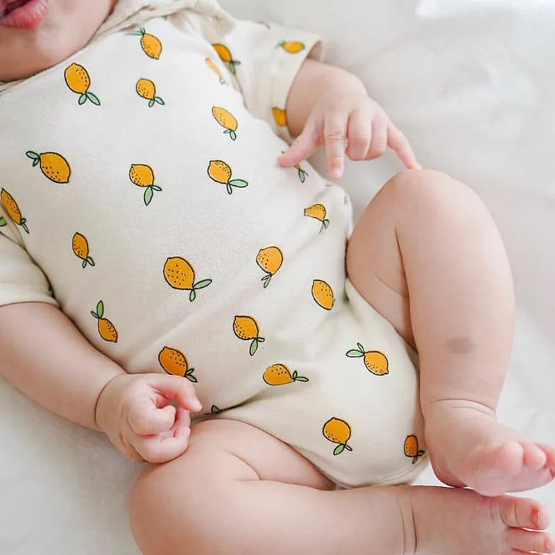 Short Sleeve Cotton Onesies (Lemons, Pineapples or Bears)