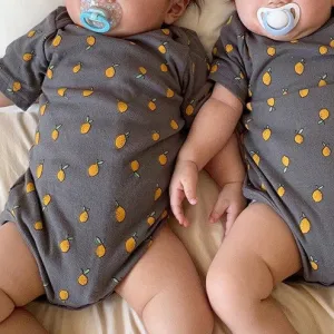 Short Sleeve Cotton Onesies (Lemons, Pineapples or Bears)