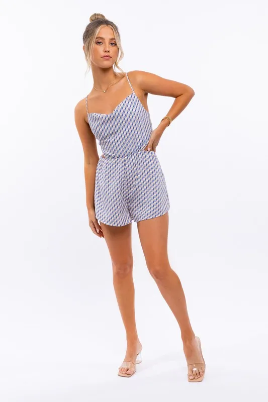 Sofia Cowl Neck Romper