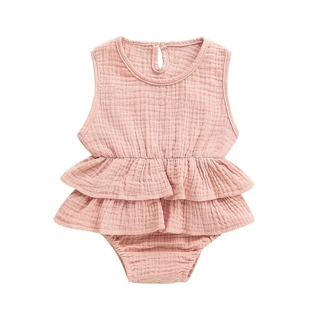 Striped Ruffle Romper