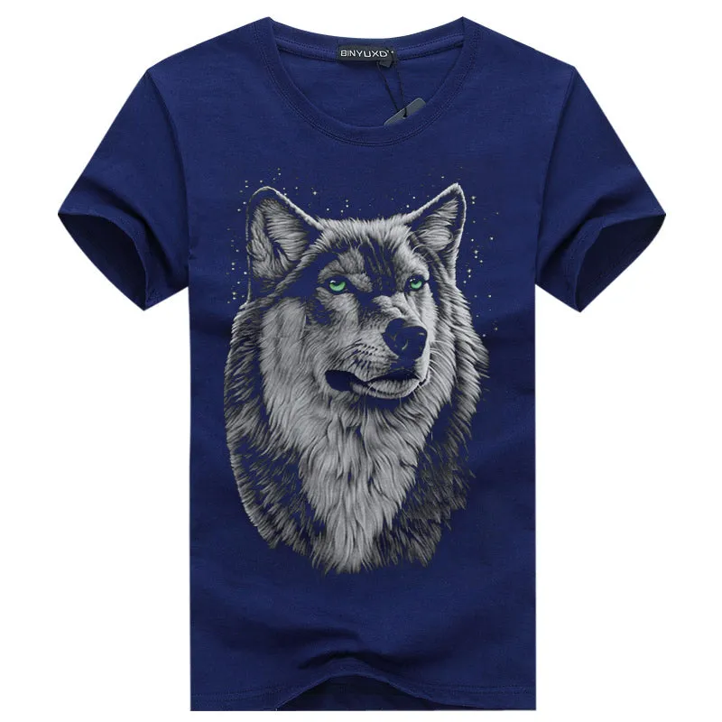 Summer Wolf head 3D T-shirt