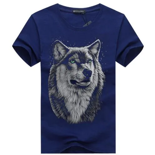 Summer Wolf head 3D T-shirt