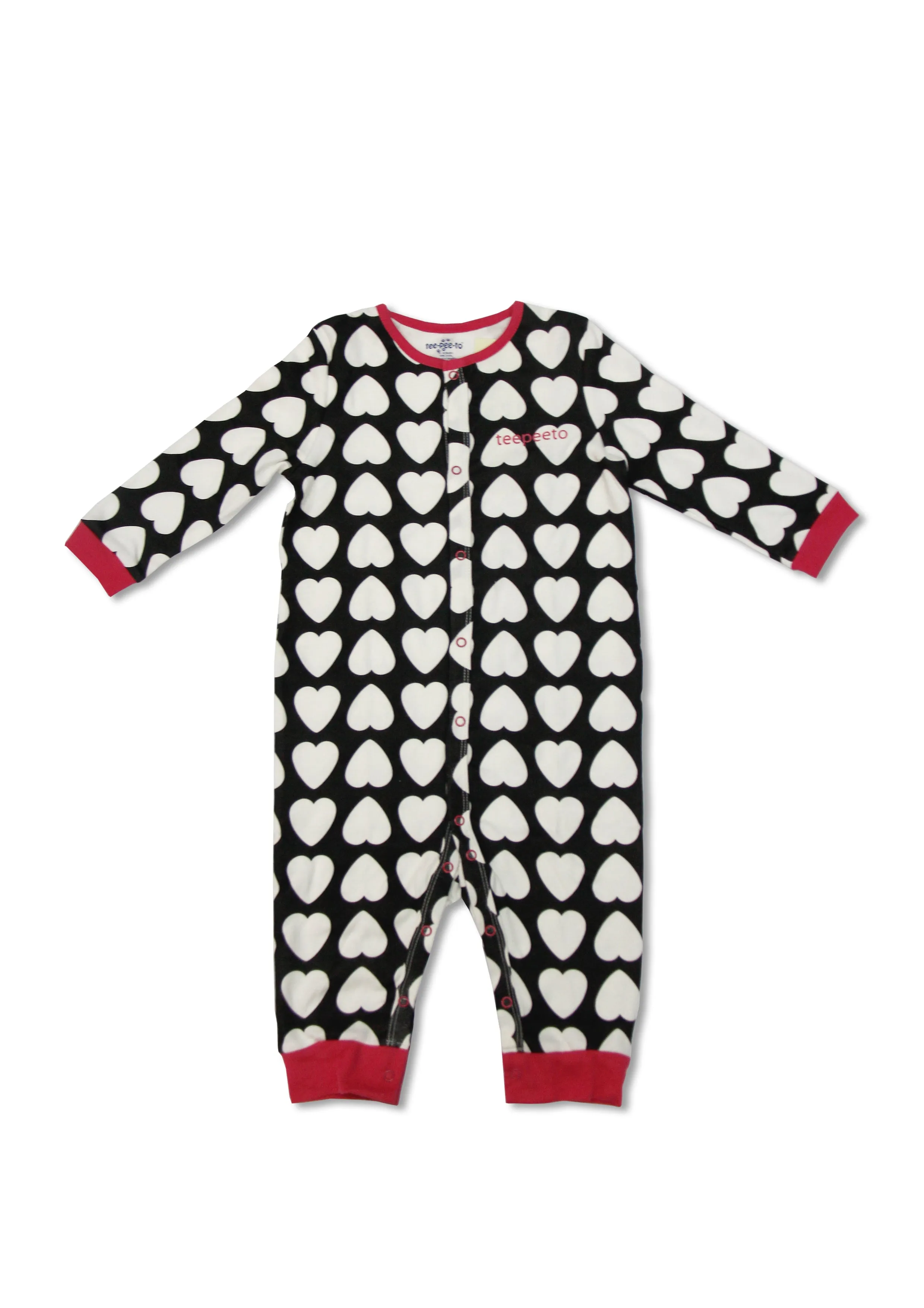 TeePeeTo Heart Girl Romper Sleepwear