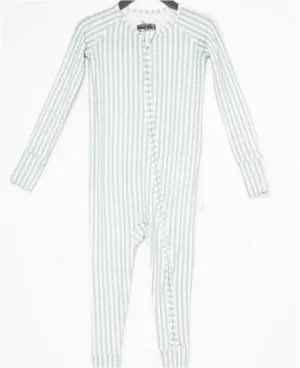 The Uptown Baby - Sleep Romper - Gingham ( Sage)