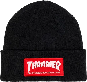 Thrasher Skate Mag Patch Black/Red Beanie