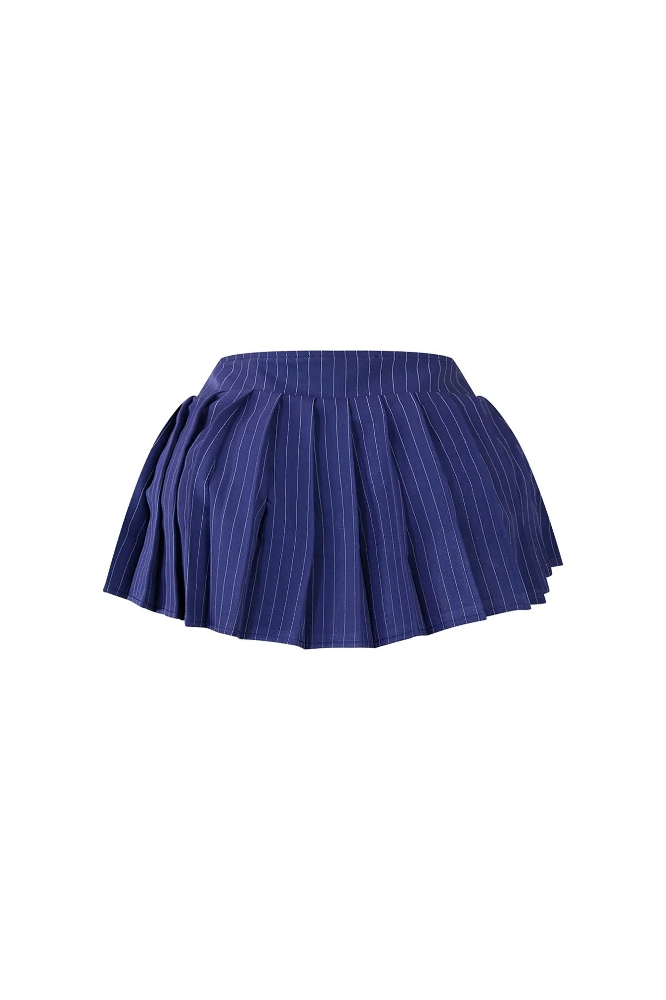 Veronica Pin Stripe Low Rise Mini Skirt