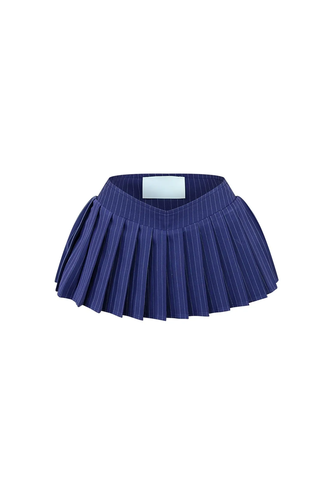 Veronica Pin Stripe Low Rise Mini Skirt