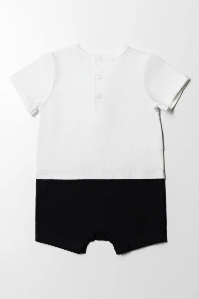 Waistcoat Romper Boy Black