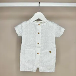 White Broderie Shortie Romper